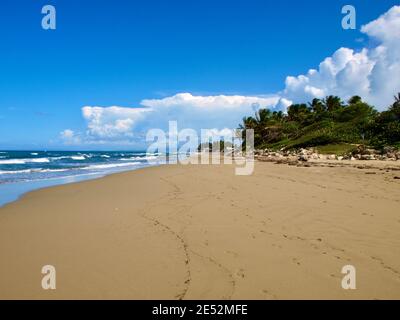 A beach near Sosua, on the north coast of the Dominican Republic. Stock Photo