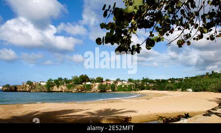 A beach near Sosua, on the north coast of the Dominican Republic. Stock Photo