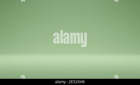 Modern Studio Background . Abstract green coral gradient background empty space studio room for display product ad website . green empty room studio Stock Photo