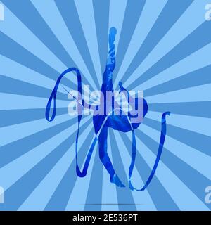 A Rhythmic Gymnast Stock Vector