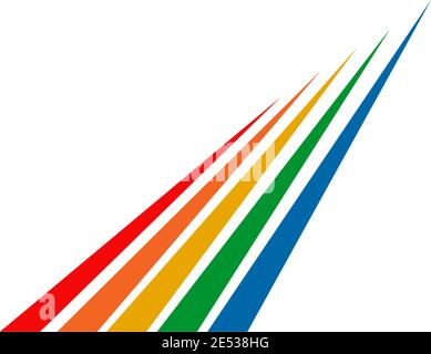 rainbow icon logo design template Stock Vector