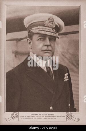 David Richard Beatty, 1st Earl Beatty, (17 January 1871 – 12 March 1936) was a Royal Navy officer. After serving in the Mahdist War and then the respo