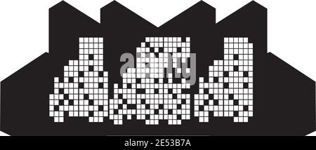 City scape inspiration  illustration logo design vector template Stock Vector