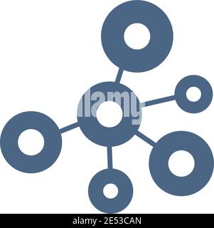 Atom chain icon logo design inspiraiton vector template Stock Vector
