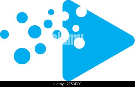 Vector play button icon Stock Vector