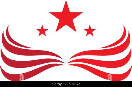 Wing Logo Template vector icon design Stock Vector
