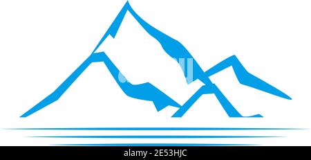 Iceberg logo icon design illustration vector template Stock Vector