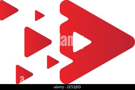 Vector play button icon Stock Vector