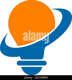 lamp lightbulb logo design inspiration vector icon template Stock Vector