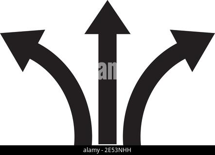 Arrow way path icon logo design inspiration vector template Stock Vector
