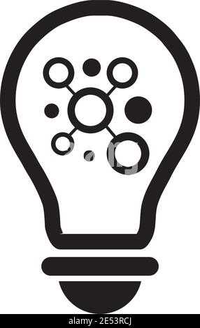 lamp lightbulb logo design inspiration vector icon template Stock Vector