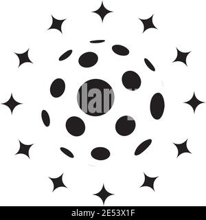 Disco Ball icon illustration design vector template Stock Vector