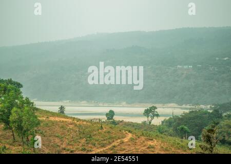 One of the most visited tourist area in bangladesh that name is Jaflong Stock Photo