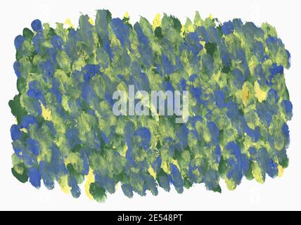 Green and yellow brush stroke colored background. Element for design. Stock Photo