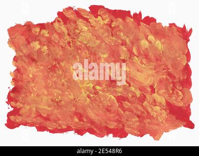 Red, yellow and orange gradient. Dirty colored background. Brush stroke texture. Stock Photo