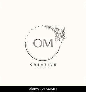 GM Beauty vector initial logo art, handwriting logo of initial signature,  wedding, fashion, jewerly, boutique, floral and botanical with creative  temp Stock Vector Image & Art - Alamy