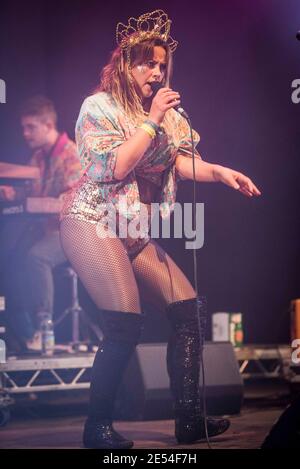 Charlotte Church performs her Late Night Pop Dungeon live at Bestival 2017 at Lulworth Castle - Wareham. Stock Photo