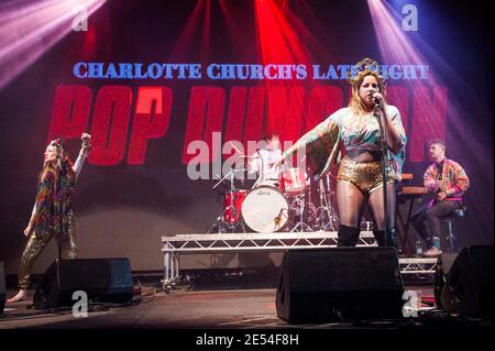 Charlotte Church performs her Late Night Pop Dungeon live at Bestival 2017 at Lulworth Castle - Wareham. Stock Photo