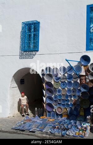 Crafts, Sidi Bou Said, near Tunis, Tunisia | NONE | Stock Photo