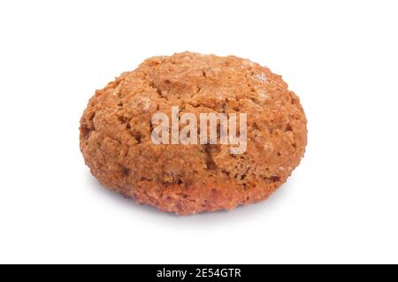 Studio shot of Amaretti biscuits cut out against a white background - John Gollop Stock Photo