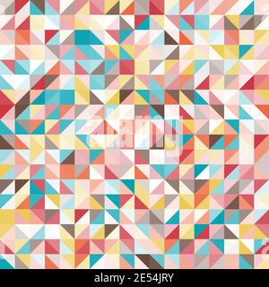 Colorful geometric pattern. Triangle surface textures. Low poly design. Stock Vector