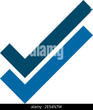 Check mark icon logo design inspiration vector template Stock Vector