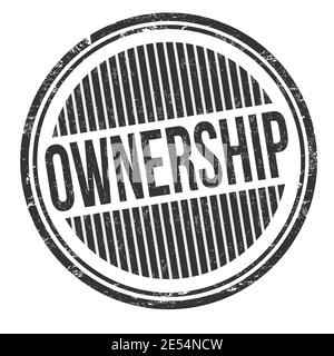 Ownership grunge rubber stamp on white background, vector illustration Stock Vector