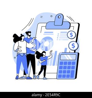 Childcare expenses abstract concept vector illustration. Stock Vector