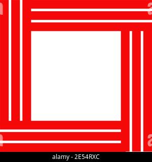 Square shape icon logo design inspiration vector template Stock Vector