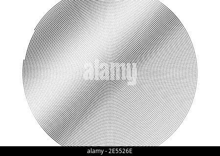 Black and white vector halftone. Subtle halftone digital texture. Faded dotted gradient. Comic effect overlay. Retro dot pattern on transparent back. Stock Vector