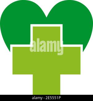 Medical and health care icon logo design vector template Stock Vector