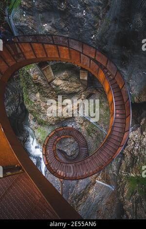 Liechtenstein canyon in Upper Austran Alps. Stock Photo