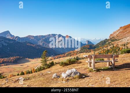 Sunset Over The Dolomites. Park Of The Three Peaks Of Lavaredo Stock 