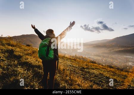 Nature helps slowing down in a fast changing world Stock Photo