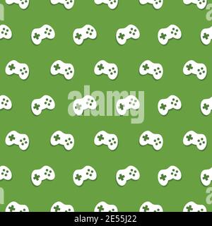 Vector Seamless Game Controller Pattern Stock Vector