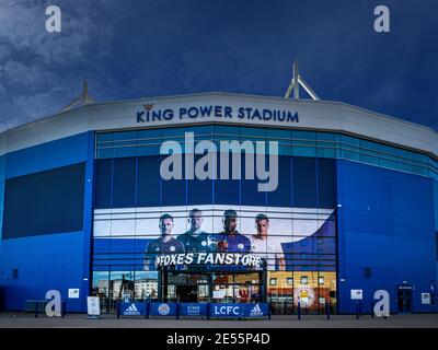 The King Power Stadium home of Leicester City Football Club. Stock Photo