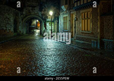 Turret Gateway in Leicester and once part of the castle walls. Stock Photo