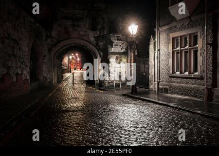 Turret Gateway in Leicester and once part of the castle walls. Stock Photo