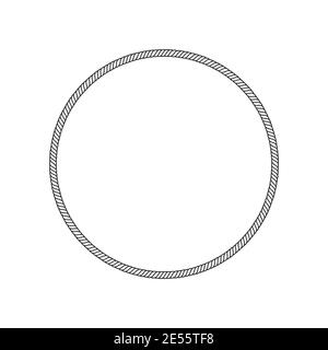 rope circle design vector illustration on white background Stock Vector