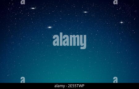 Beautiful night starry sky background . Vector illustration Stock ...