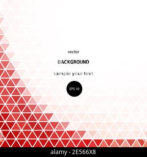 Red geometric background. Triangular abstract background. Modern design. eps 10 Stock Vector