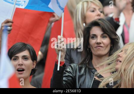 Veronique Zidane attends an exhibition soccer match in Saint Denis, France on July 12, 2008. Photo by Orban-Taamallah/ABACAPRESS.COM Stock Photo