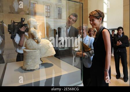 Syrian First Lady Asma Al Assad visits the Louvre museum in Paris, France, on July 13, 2008. Photo by Ammar Abd Rabbo/ABACAPRESS.COM Stock Photo