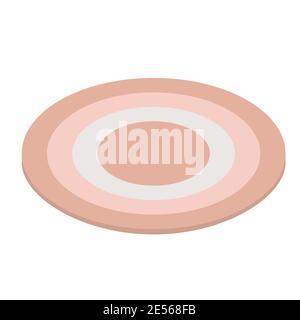 Isometric carpet vector illustration for interior Stock Vector