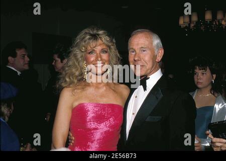 Johnny Carson And Wife Alexis Maas 1988 Credit: Ralph Dominguez/MediaPunch Stock Photo