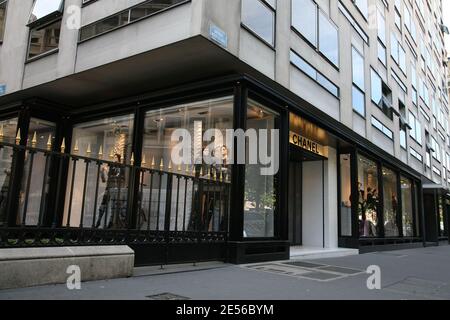 Chanel store on the Avenue Montaigne in Paris France on July 24