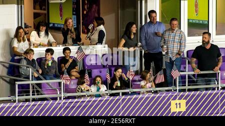 Orlando, United States. 22nd Jan, 2021. Fans await the start of the Women's International Friendly match between the United States and Colombia at Exploria Stadium in Orlando, Florida. *NO COMMERCIAL USAGE. Credit: SPP Sport Press Photo. /Alamy Live News Stock Photo