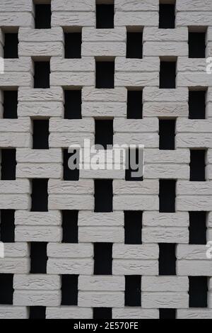 Modern decorative brick wall texture with gleams Stock Photo