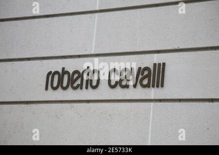 Roberto Cavalli Boutique on Avenue Montaigne in Paris, France on August 20, 2008. Photo by Denis Guignebourg/ABACAPRESS.COM Stock Photo
