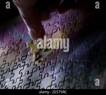 The last piece. Stock Photo
